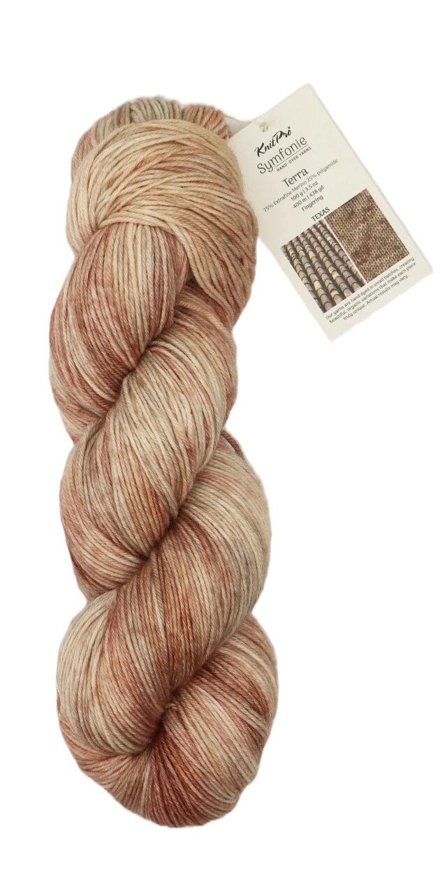 KnitPro Symfonie Premium Hand Dyed Merino Wool & Polyamide Sock Yarn| Terra Variegated America The Beautiful